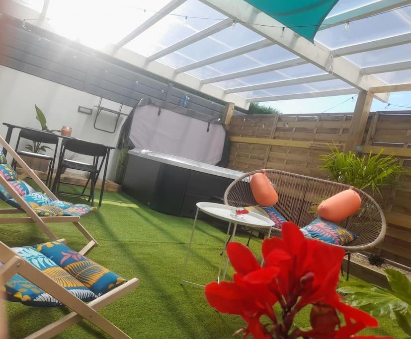 Maison 4Pers Avec Jacuzzi Privatif Couvert Proche Ocean Brem-Sur-Mer Exterior photo